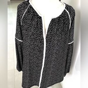 Jones New York Little Polka Dot Top -NWT